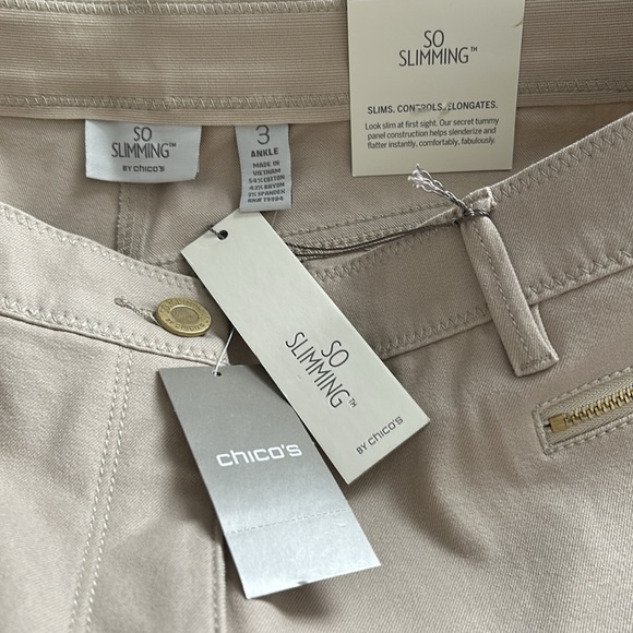 Chico’s So Slimming Ankle Jeans in “New Khaki”, Size 16 (Chico’s 3) - Picture 8 of 8